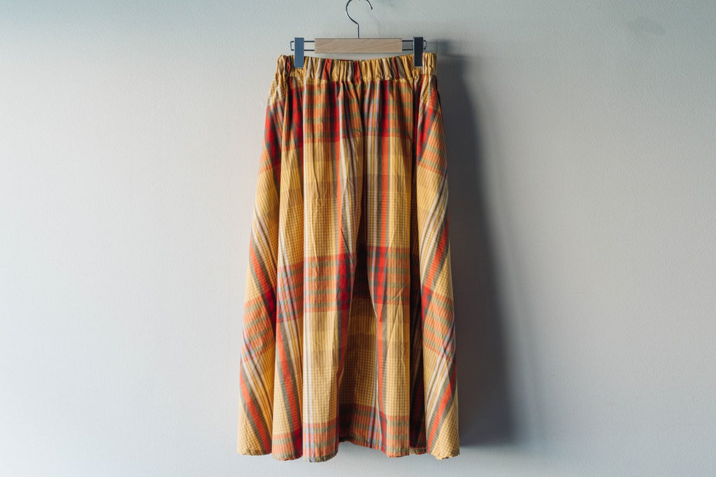 PEOPLE TREE 手織りコットンチェックフレアスカート – CLASSLOBE